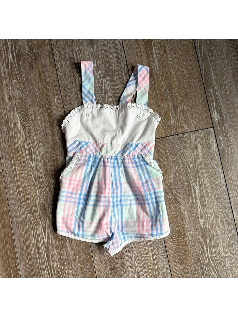 TBBC Ruthie Plaid Romper 18-24